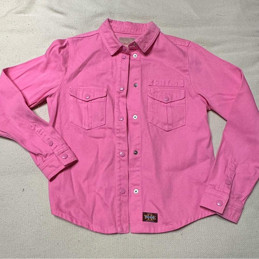 Marc Jacobs The Workwear Shirt - Baby Pink New Sz 6